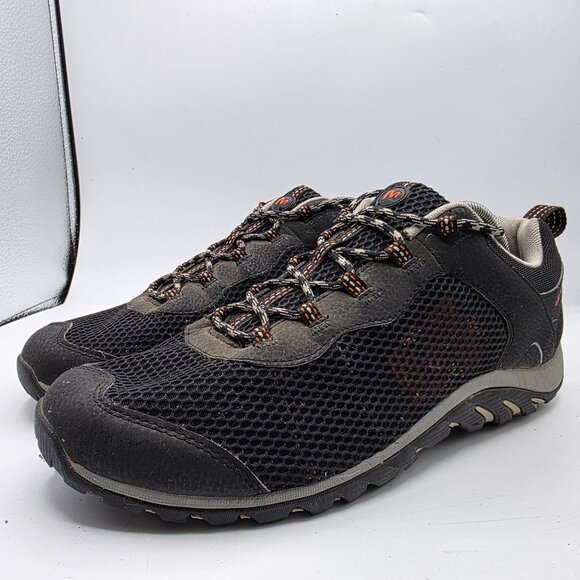 Merrell Riverbed Mens 12 Black Gray Hiking Shoes Lightweight Breathable Camping - Picture 4 of 13